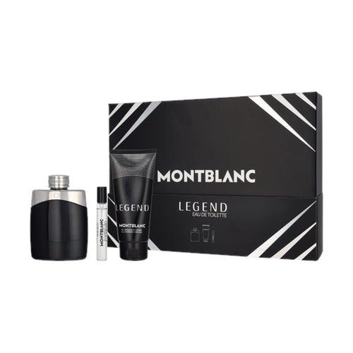 Montblanc Legend EDT 100 ml + душ гел 100 ml + 7,5 ml – комплект – originales Geschenkset für Herren