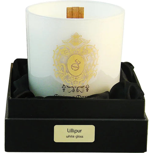 Lillipur White Glass Candle