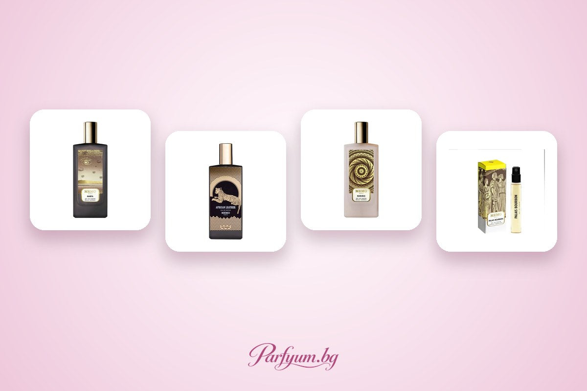 Bouteilles de parfums Memo Paris