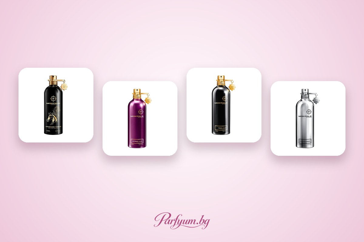 Butelki perfum Montale i Mancera