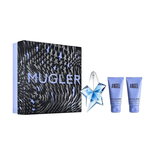 Mugler Angel 25 ml + душ гел 50 ml + лосион за тяло 50 ml – комплект – originales Geschenkset für Damen