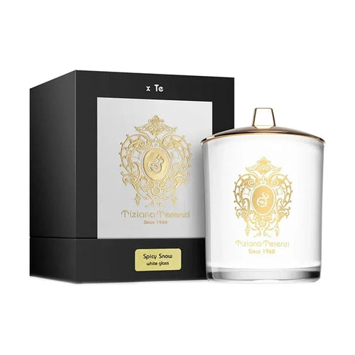 Tiziana Terenzi Spicy Snow White Glass Candle – produs unisex, produs original