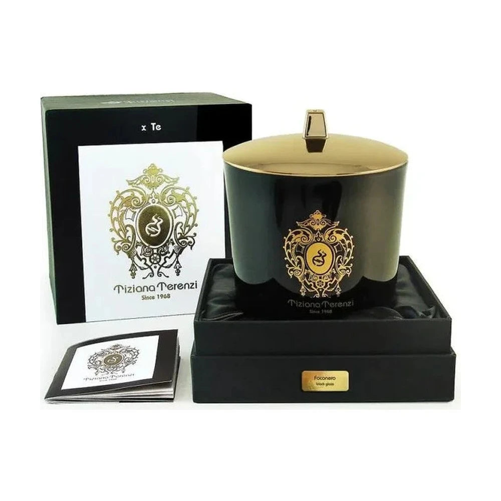 Foconero Black Glass Candle