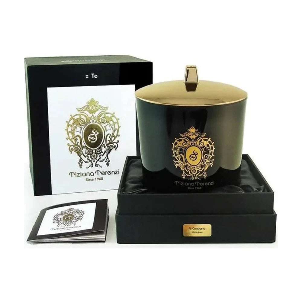 Al Contrario Black Glass Candle