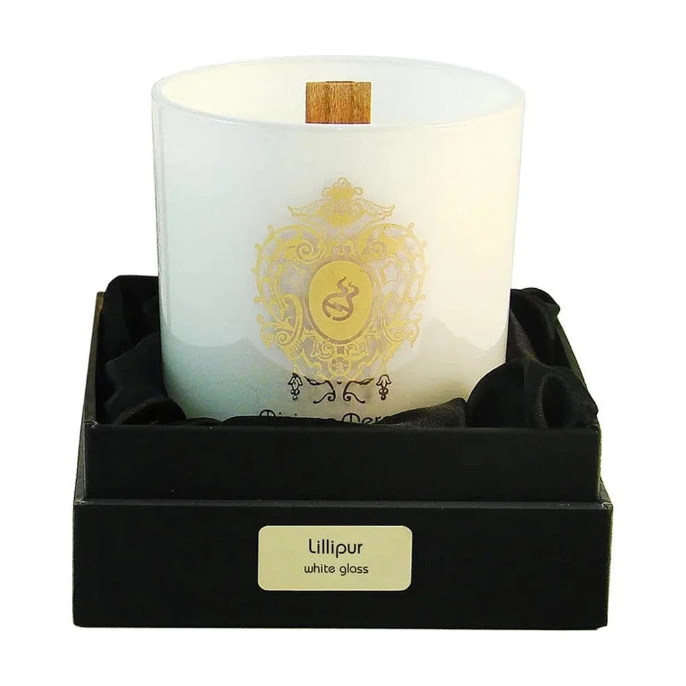 Lillipur White Glass Candle