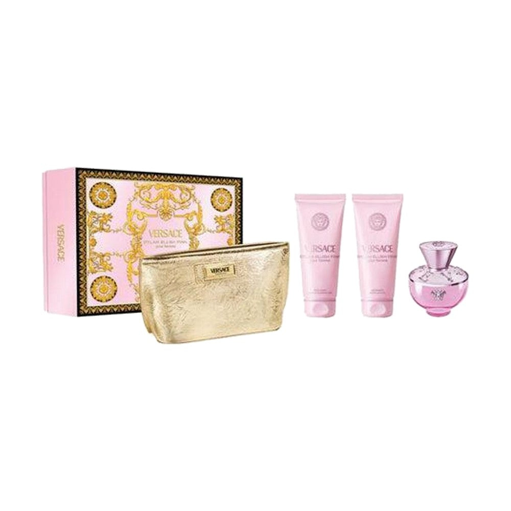 Versace Dylan Blush Pink 100 ml + душ гел 100 ml + лосион за тяло 100 ml + несесер – комплект – originales Geschenkset für Damen