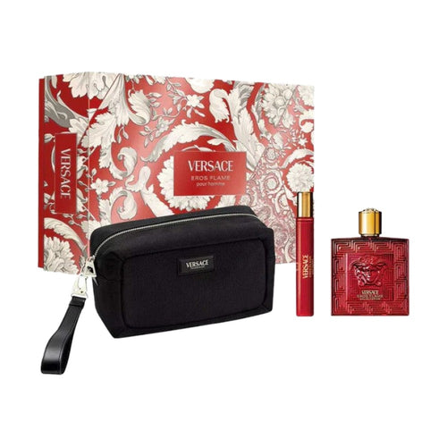 Versace Eros Flame EDP 100 ml + 10 ml + несесер – комплект – originales Geschenkset für Herren