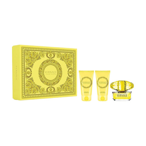 Versace Yellow Diamond 50 ml + душ гел 50 ml + лосион за тяло 50 ml – комплект – originales Geschenkset für Damen