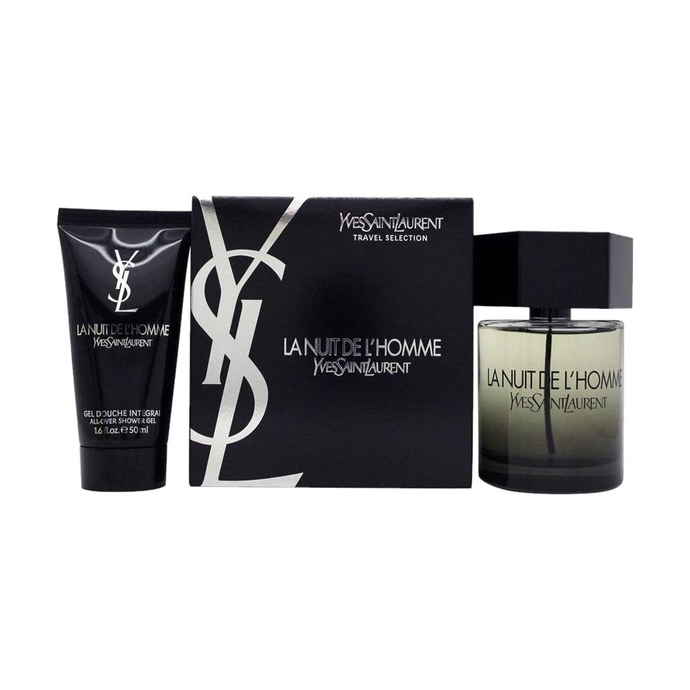 Yves Saint Laurent La Nuit L'Homme 100 ml + душ гел 50 ml – комплект – originalt gavesæt til mænd
